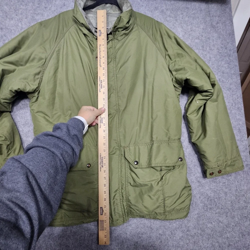 VTG Wiggys Lamilite Insulated Puffer Parka Jacket GREEN Adult XL Made In USA